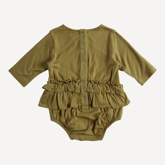 NWT Kate Quinn fennel bamboo long sleeve double skirted bubble size 18-24m - Picture 4 of 10